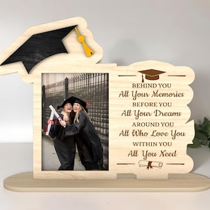 Graduation Photo Frames Standing Cutfile Svg ,Graduate Picture Frame With Stand Svg ,Grad Wooden Picture Frame ,School Svg ,Glowforge File