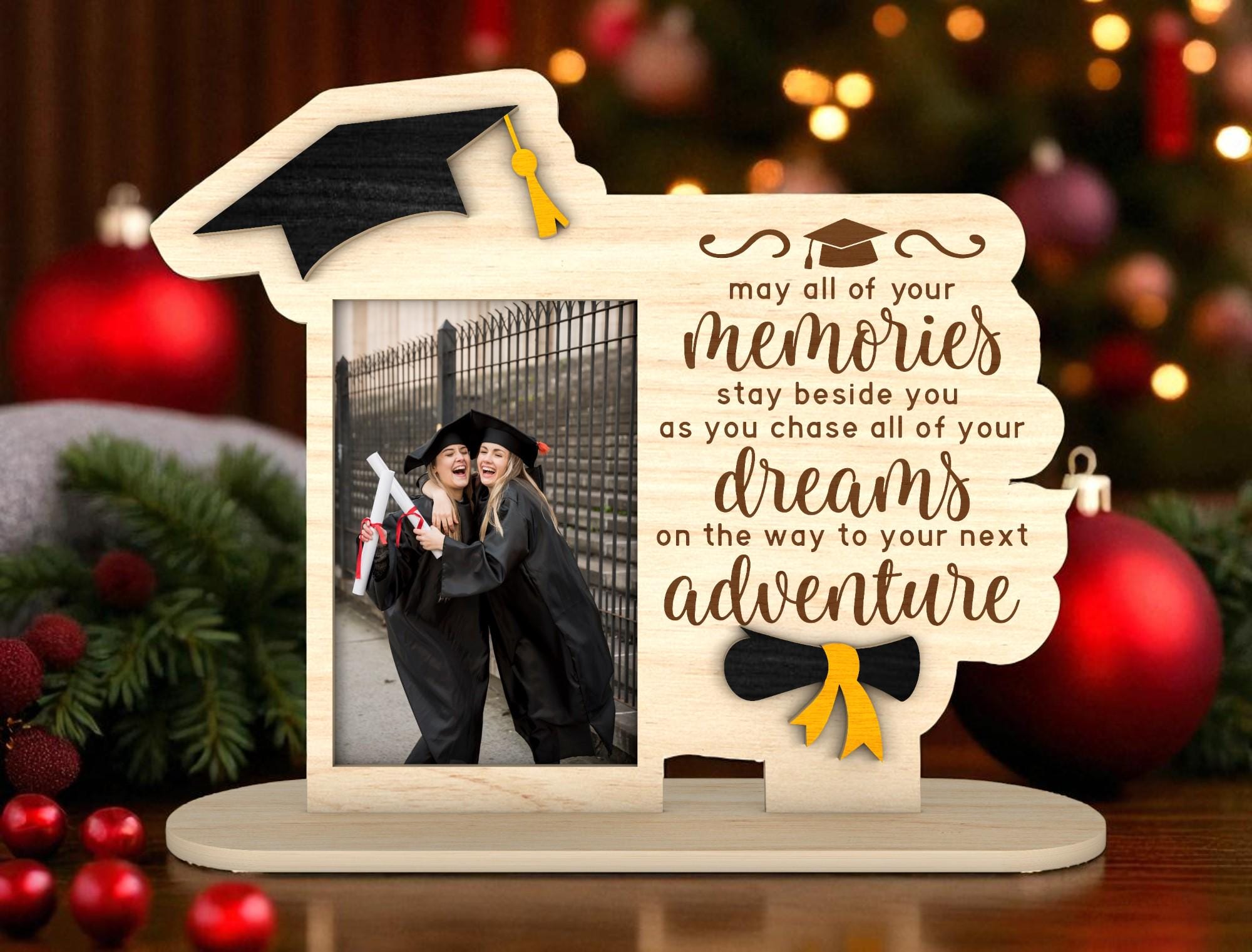 Graduation Card Frame Personalized Graduation Photo Frame Svg, Custom Wooden Graduate Gift ...