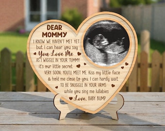 Beste mama echografie frame SVG, Sonogram fotohouder lasergesneden bestand Svg, zwangerschap cadeau voor moeder, baby hobbel aandenken Svg, Glowforge CNC