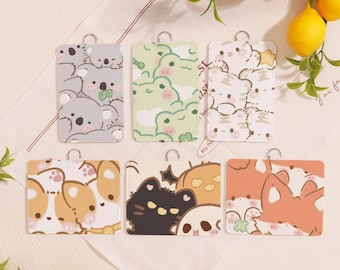 Fluffy Animal Creature ID Badge Holder for Professionals, Customized Nurse/Teacher/Doctor Lanyard Accessory, Soft Durable Card Protector
