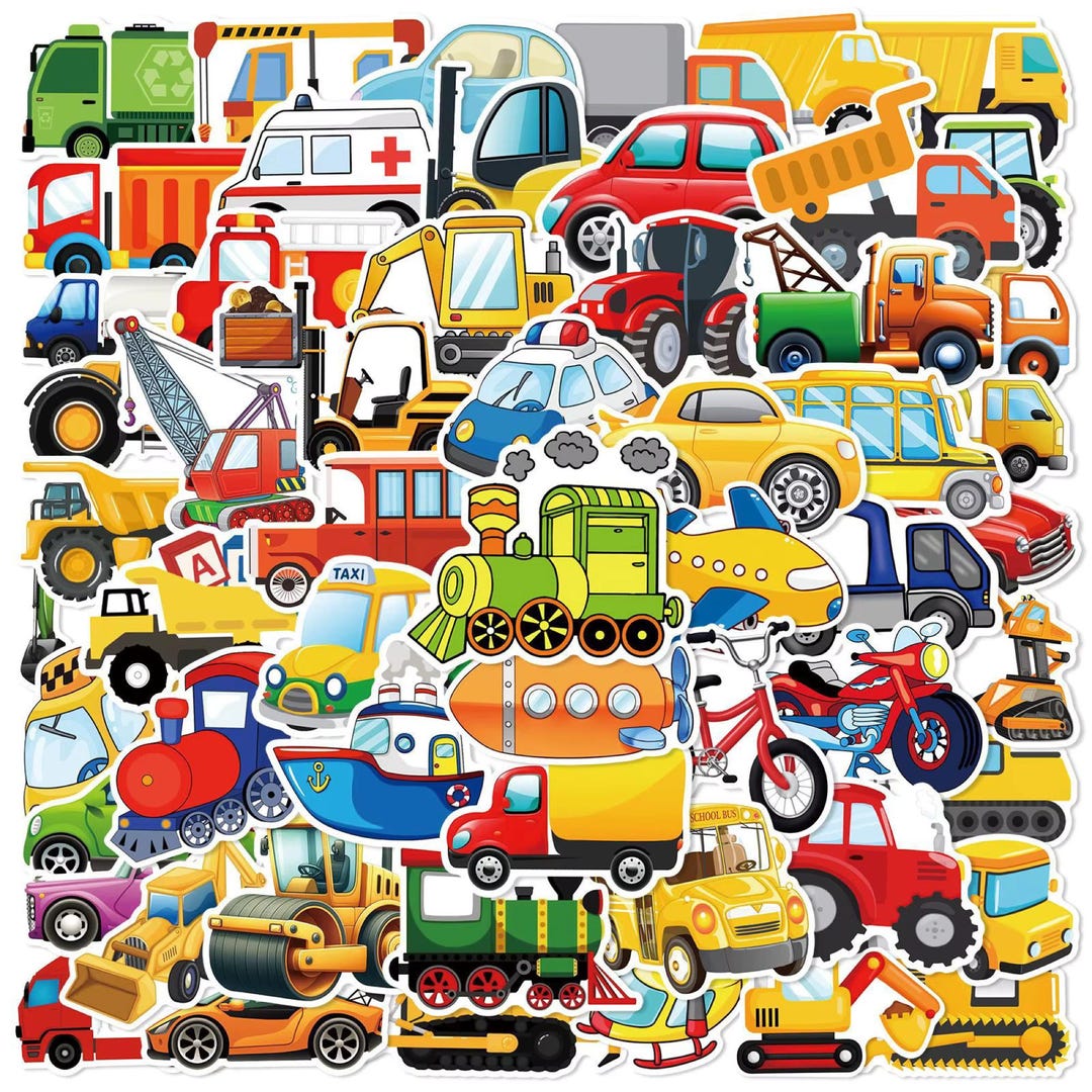 Vehicles Only Sticker 60 Vehicle Stickers, Assorted Self Adhesive Waterproof Stickers, Car ...