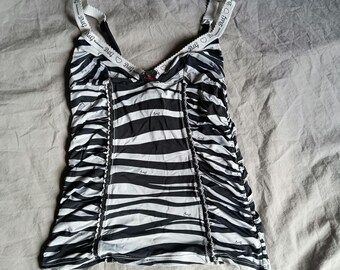Camisole Top D&G Black Y2K Dolce Gabbana Size M