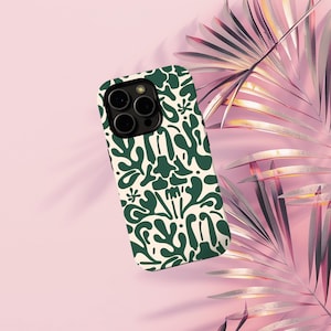 Retro Floral Phone Case, Chilli Flower iPhone Case for iPhone 16 15 14 13 12 11 Pro Max X XS XR