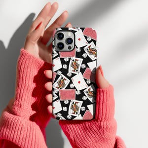 Vintage Playing Cards Phone Case, Retro Cards Collage, Joker, Ace, Scrapbook Poker Cover For iPhone 17 16 15 14 13 12 11 Pro Max
