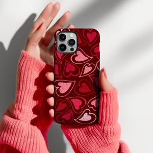 Grunge Y2K Love Phone Case - Heart Star Pattern Art Cases, Heart Love Printed Phone Cover for iPhone 17 16 15 14 13 12 11 Pro Max