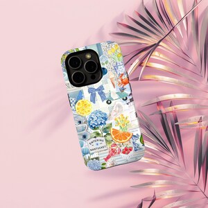 Coastal Phone Case, La Dolce Vita, Coquette Italian Summer Collage Phone Case, iPhone 16 15 14 13 12 11 Pro Max