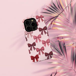 Bows Aesthetics MagSafe Phone Case, iPhone 16 15 14 13 12 11 Pro Max X XS XR, Cute Gifts for Her, Trendy Accessories