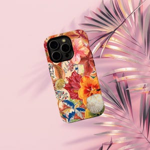 Lily Scatter Handyhülle, niedliche bunte Blumen, iPhone 16 15 14 13 12 11 Pro Max X XS XR, Floral Tech Geschenk