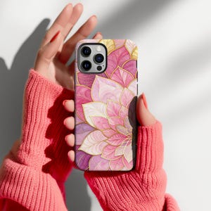 Mandala Phone Case, Bohemian Design Phone Cover For iPhone 17 16 15 14 13 12 11 Pro Max, Boho Mosaic Phone Cases, Abstract Zen Gift idea