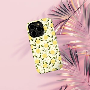 Zitrone Citrus Handyhülle, Lemon Lime Muster, Green Living, iPhone161514131211 Pro Max Plus, Geschenk für Naturliebhaber