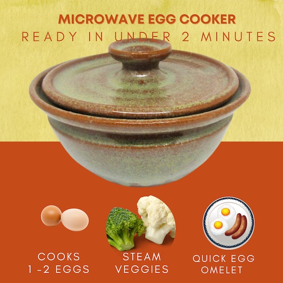 Ceramic microwave sale egg cooker instructions
