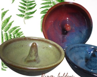 Pottery ring holder handmade