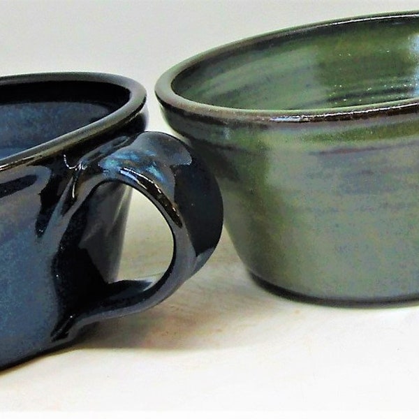 Cereal bowl with handle pottery soup bowl