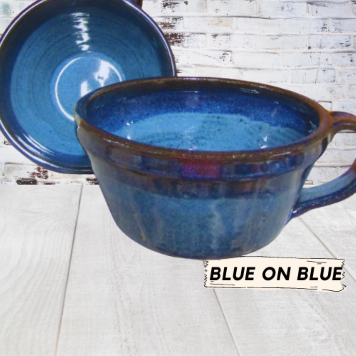 Cereal Bowl With Handle Pottery Soup Bowl Etsy