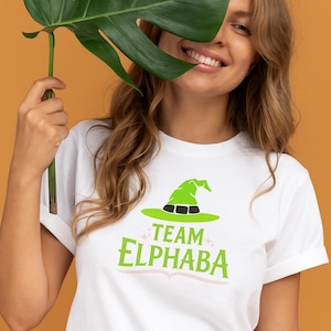 Team Elphaba T-Shirt, Wicked Musical Tee, Broadway Fan Shirt, Witchy Theatrecore Gift, Green Witch Fandom Shirt, Bella+Canvas