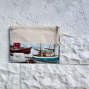 Handmade Clutch Fabric Bag, Zipped Party Clutch, Zipper Pouch, Woman Clutch Purse, Handmade Gift for Women