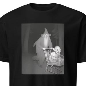 Gandalf y Smeagol en kart - camiseta