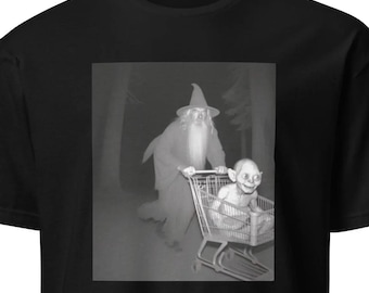 Wizard and Goblin in kart - tshirt