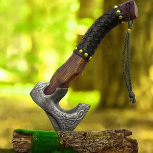 Custom Gift Hand Forged Carbon Steel VIKING AXE, Ragnar Axe, Wedding Gift, Axes, Best Birthday, Anniversary Christmas Gift For Him, Larp axe