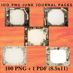 Apothecary Diaries Anime Inspired Junk Journal Pages Bundle | 100 Anime-Inspired Vintage Journal Papers | 11x8.5 Printable PDF | 300 DPI