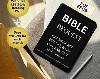 Study Bible Digital kjv nkjv niv esv nlt nasb csb asb amp cev nabre PDF EPUB Life Application Journal Hyperlink Goodnotes Kindle ReMarkable
