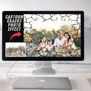 Cartoon Cracks Photo Effects Transform Your Photos | Minimum of 5 Images | Landscape Only | Family Nature Animals Photos | Photoshop 2025