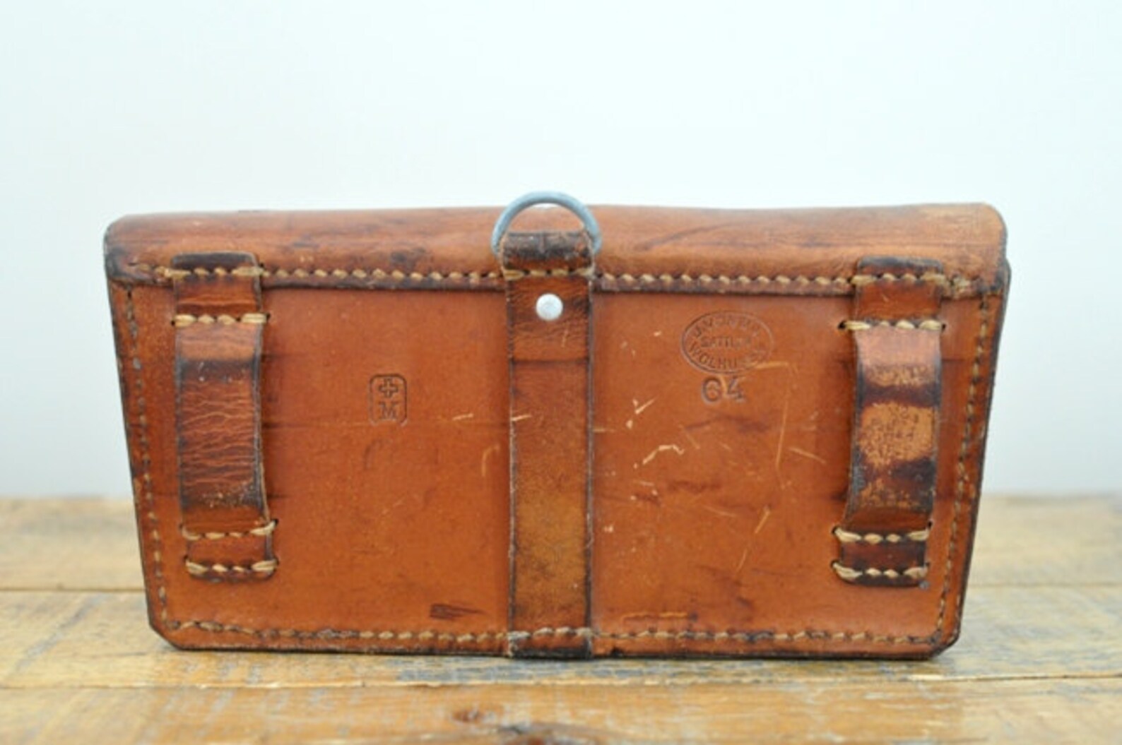 Vintage Swiss Army Leather Ammo Pouch Etsy