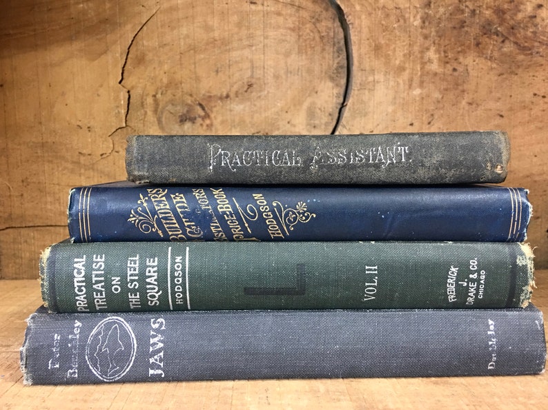 Vintage Book Lot Shelf Filler Four Books Collection Set of 4 Home Decor