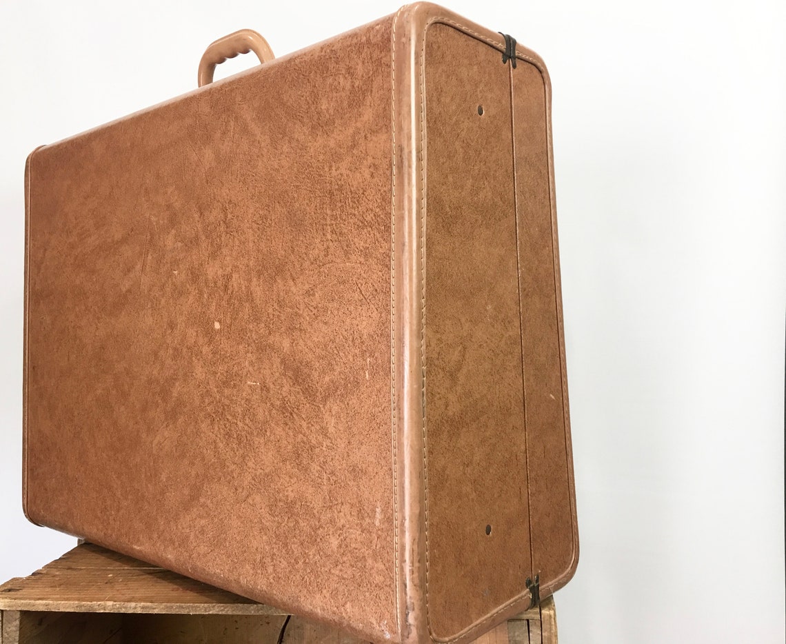 Vintage Empire Brand Luggage Suitcase Caramel Brown 24 Inch Etsy