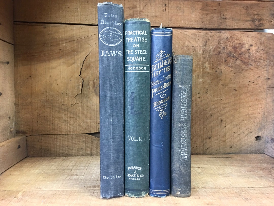 Vintage Book Lot Shelf Filler Four Books Collection Set of 4 Home Decor