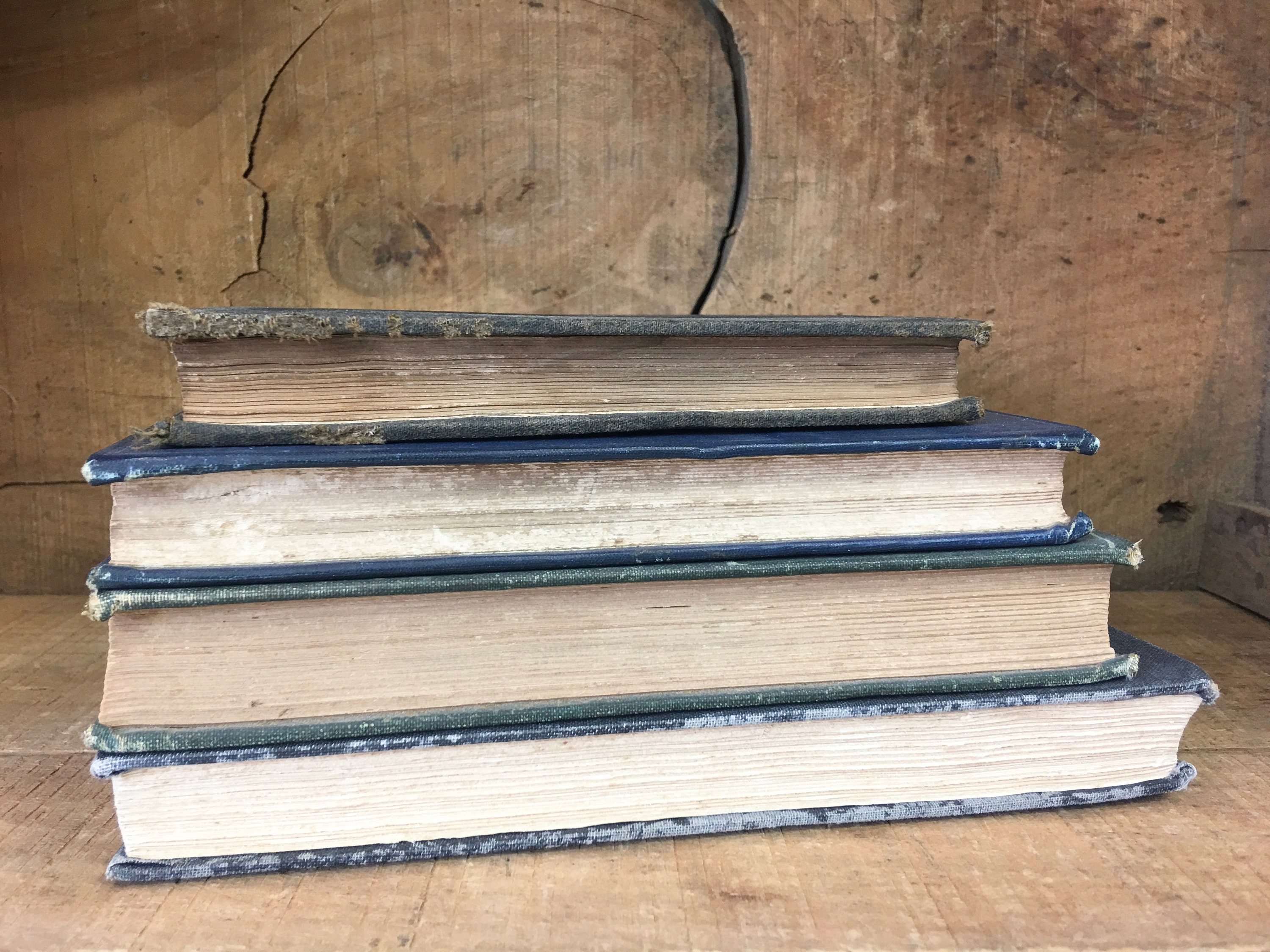 Vintage Book Lot Shelf Filler Four Books Collection Set of 4 Home Decor