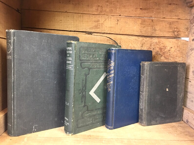 Vintage Book Lot Shelf Filler Four Books Collection Set of 4 Home Decor