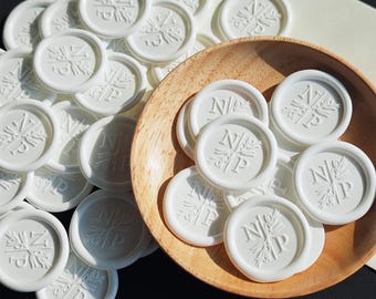 Custom wax seal stickers, Personalized Wax Seals, Handmade Self-Adhesive Wax Seals, Wedding invitation, Envelope stickers, Wax seal stickers