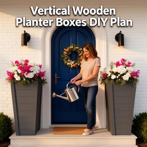 Progetti fai da te per fioriere alte in legno – Decorazioni moderne per patio (PDF)