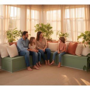 Pläne für eine einfache Sitzbank für eine Bank in L-Form - Holzbearbeitung (PDF-Download)