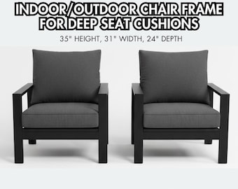 Planos para armazón de silla de exterior (DIY) – Cojín de asiento profundo, descarga de archivo PDF