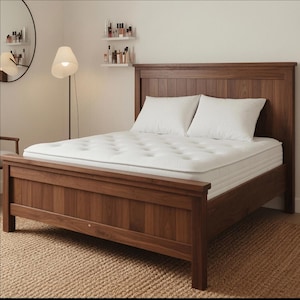 Twin to California King Farmhouse Bed Frame Plans | DIY Build Plan PDF, Step-by-Step Instructions, Wooden Bed, Instant Download