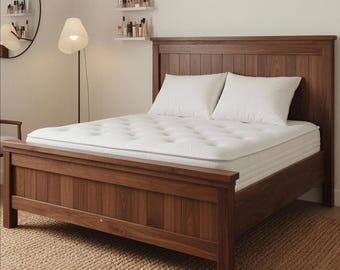 Twin to California King Farmhouse Bed Frame Plans | DIY Build Plan PDF, Step-by-Step Instructions, Wooden Bed, Instant Download