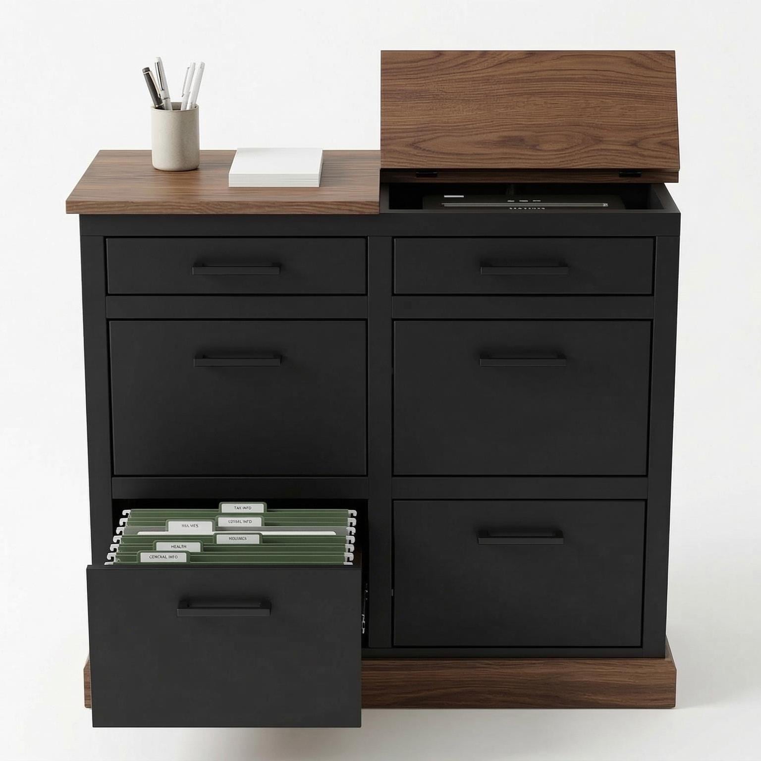 Paperwork Sorting System Paperwork Sorting Console DIY Plan, Office File Cabinet Blueprint, Lift ...