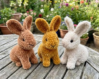 Crochet Bunny Amigurumi Pattern PDF, Mini Rabbit Plush Toy, Beginner Friendly, Instant Download