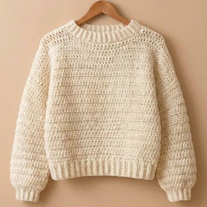 Kuscheliger Pullover Strickanleitung – Kuscheliger Raglanpullover – PDF Strickmuster – Digital Download