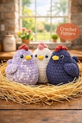 Plush Amigurumi Chicken Crochet Pattern PDF – Easy Plush Toy (Digital Download)