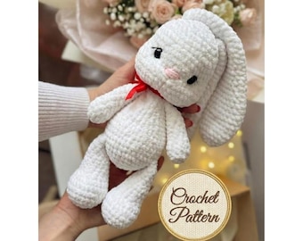 Crochet Bunny Plush Pattern PDF, Amigurumi Bunny - Mini Rabbit Toy, Easter Gift Digital Download