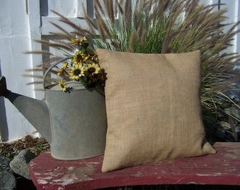 set of 12 burlap 16x16 pillow covers farm house home drcor wedding art stencil naturall