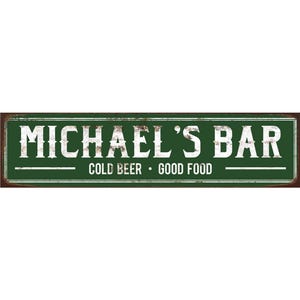 Personalized Bar Sign,Custom Text Bar Sign, Beer Bar Sign, Bar Decor, Bar Metal Signs, Vintage Style Sign, Premium Quality Rustic Metal Sign