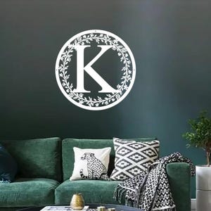 Placa de metal com letras de família, placa de metal com letras iniciais divididas personalizadas, letra de metal com sobrenome, placas de metal com monogramas personalizados, placa de metal com letras