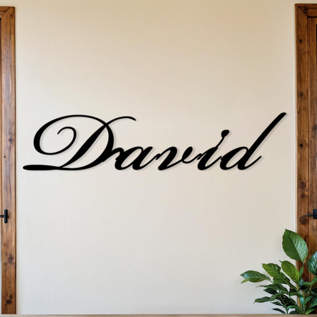 Metal Names Script Custom Script Metal Words, Metal Name Plaque, Laser Cut Metal Names ...