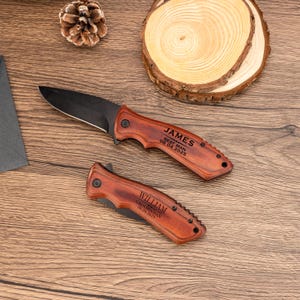 Custom Folding Knife, Pocket Engraved Knife, Dad Gift, Best Dad Gift, Fathers Day Gift,Dad Gift,Dad Knives,Engraved Knife,Personalized Knife