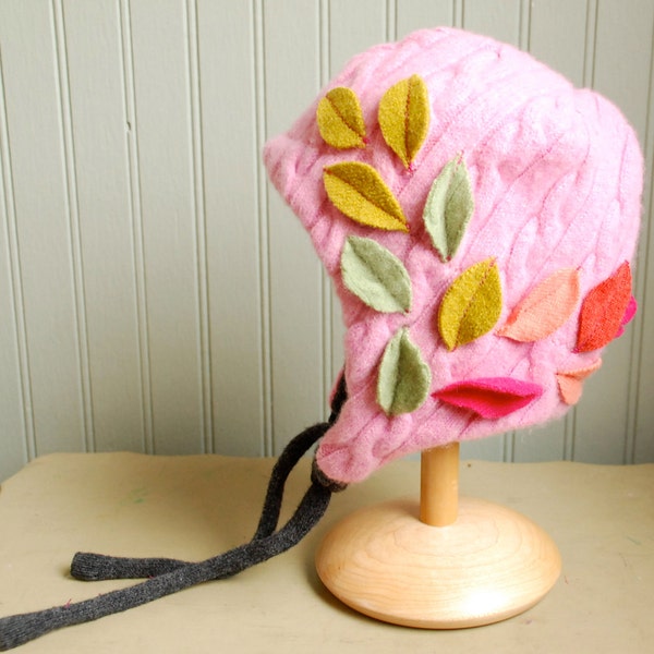 1-3 year size Fall Leaves Earflap Hat