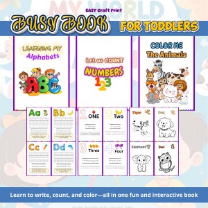 Busy Book for Kids – Write, Count, & Color Fun!